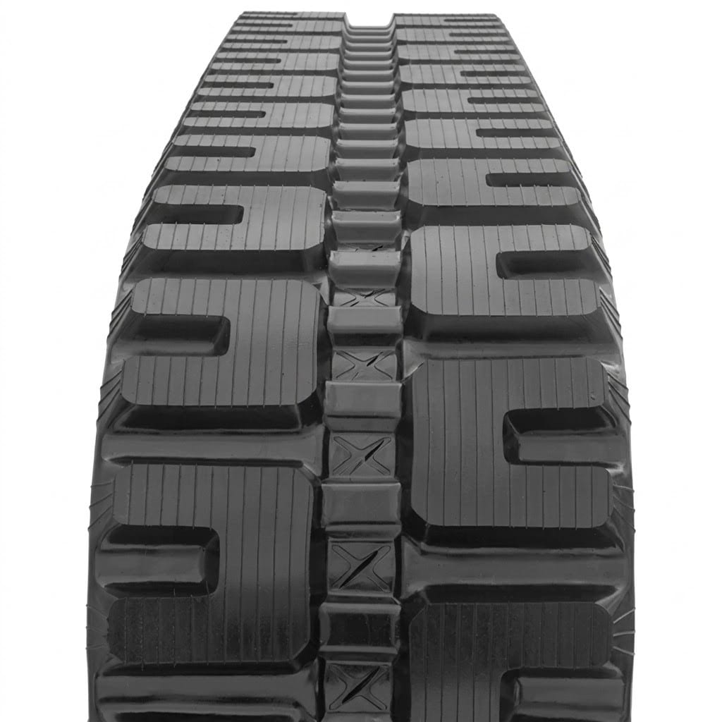 Multi-terrain C-Block tread replacement rubber track for Bobcat T770 loaders.