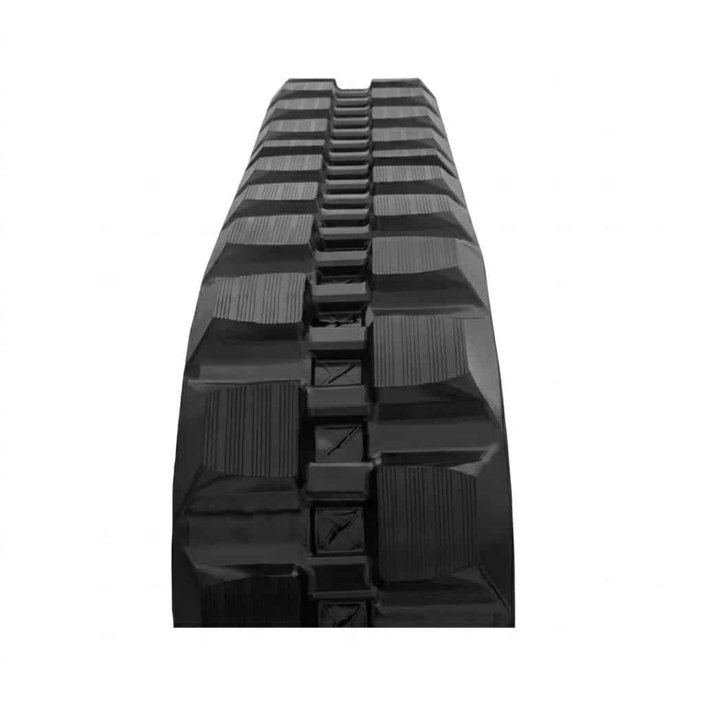 Heavy-duty standard Block tread rubber track for Bobcat T62 compact track loader hard surface work.
